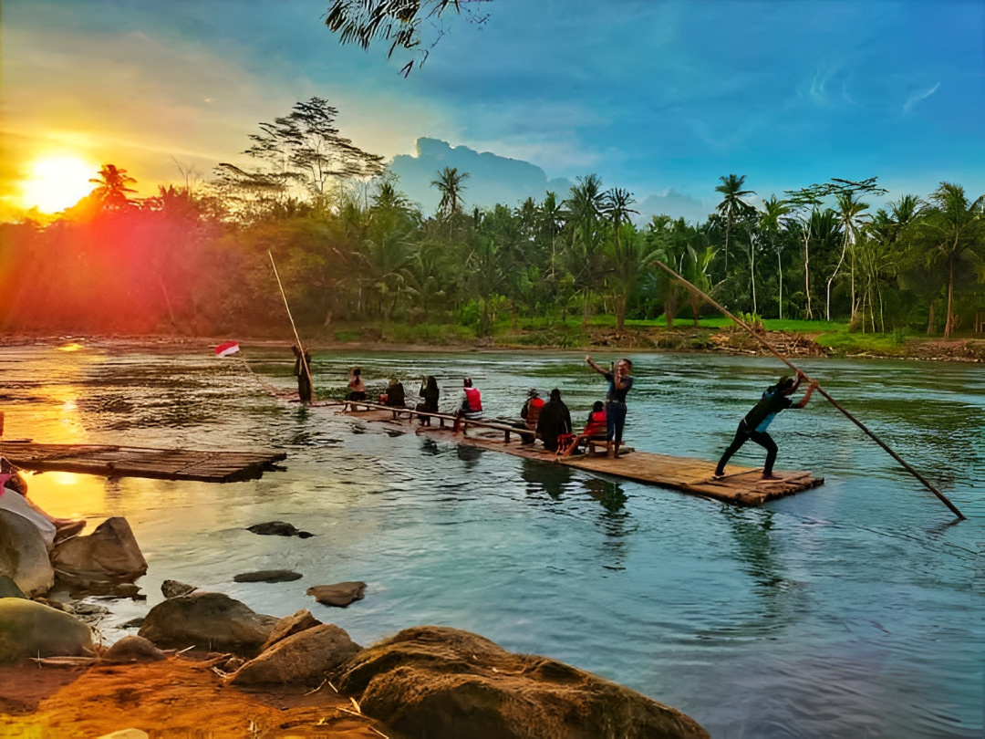 Wisata Getek Balong Borobudur, Hidden Gem Healing di Tengah Sungai Progo